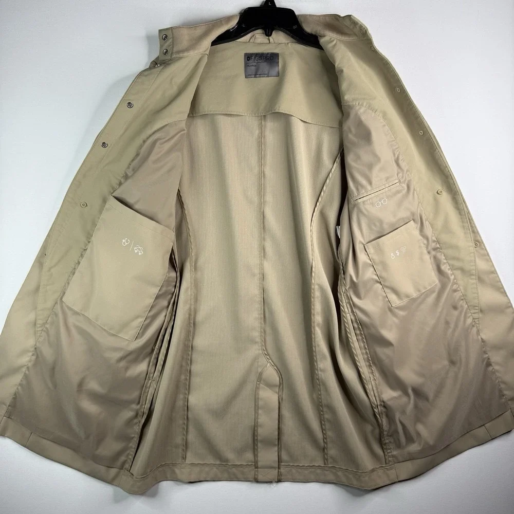 Figs Lab Coat Khaki Women's Figpro XL Scrubs